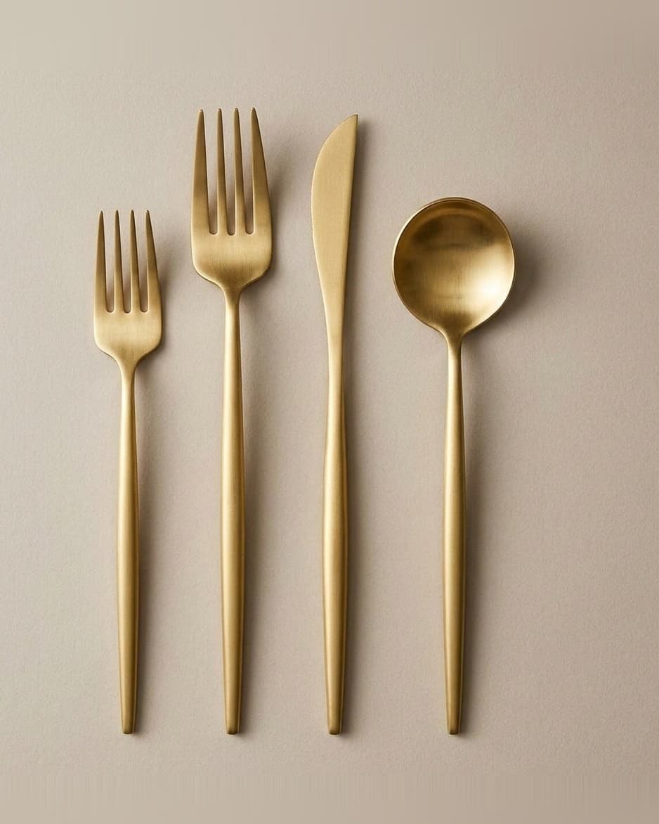 Gold Matte Flatware